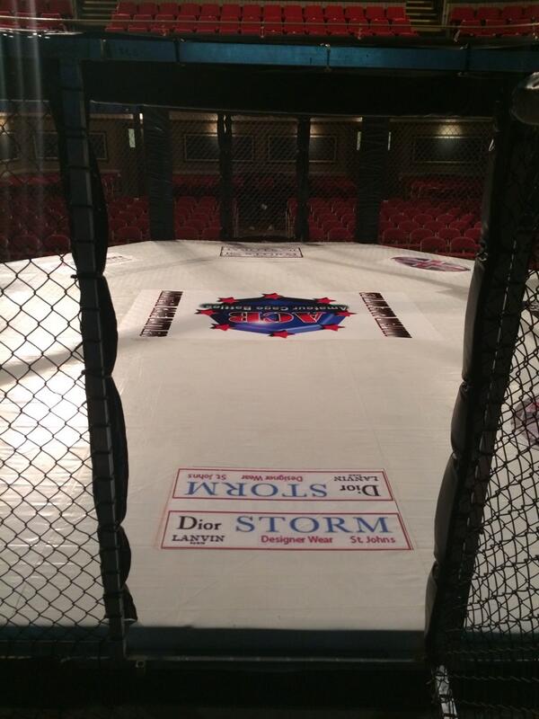 ACB_MMA's tweet image. Cage all a set up and ready to go!! @optimusprotein @StormLiverpool