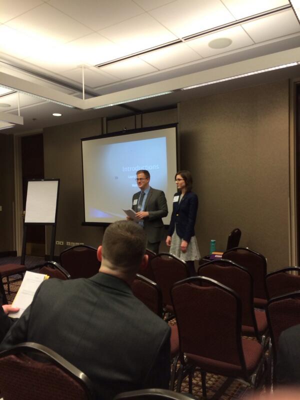 DeltasigAE's tweet photo. Brothers @hauermatt and @lalalalaura_g  presenting at #dsplead on online tools to improve productivity http://t.co/Pkg8RvlR6f