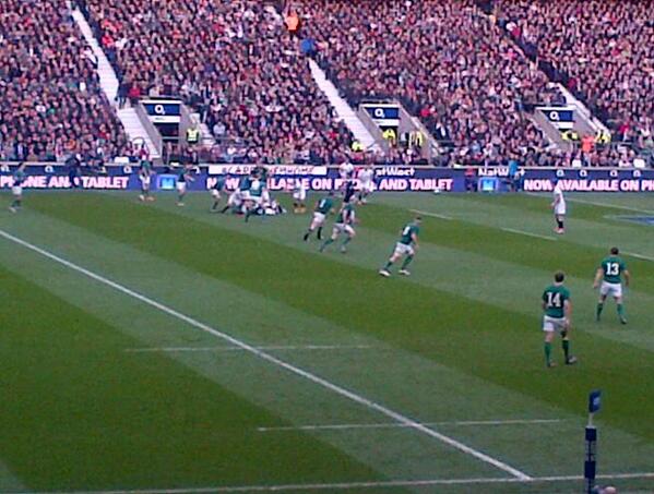 janinechidlow's tweet image. Hosting clients at Twickenham.  Game too close to call.  Bring on the second half! #ResourceSolutions #loverugby