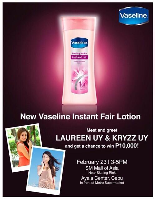 laureenmuy's tweet photo. See you tomorrow + win P10,000 at the @VaselinePH skin studio! Check http://t.co/ku4OOpWRxa! #instantfairworks http://t.co/jL6rBQpWEw