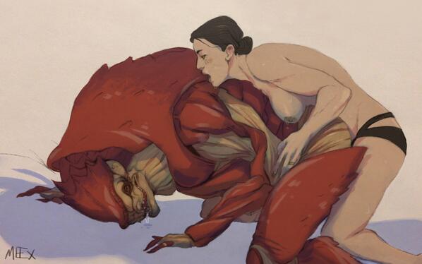 _Wrex_'s tweet image. @LiberatedBiotic Heh. I met a feisty one of you a few years back…

#NSFW