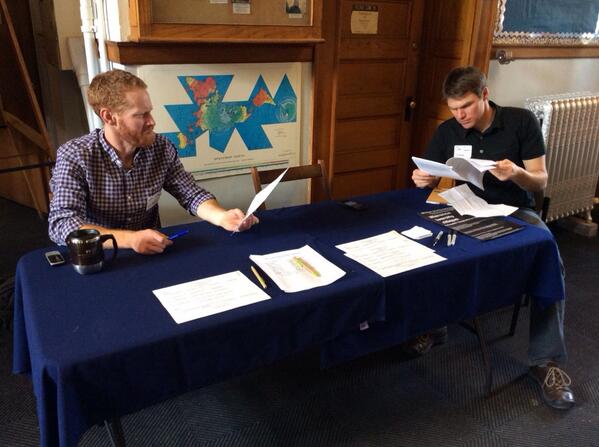 CU_CriticalGeog's tweet photo. Our helpers are here to help you! Stop by Guggenheim to hear some excellent presentations! @Radio_So_o #cgccu http://t.co/3r8873L4oT