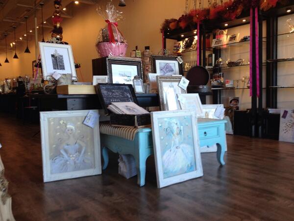 macrischoc's tweet photo. Trunk show today at the shop featuring artist Melissa Mallams. http://t.co/XZt33vEsIf