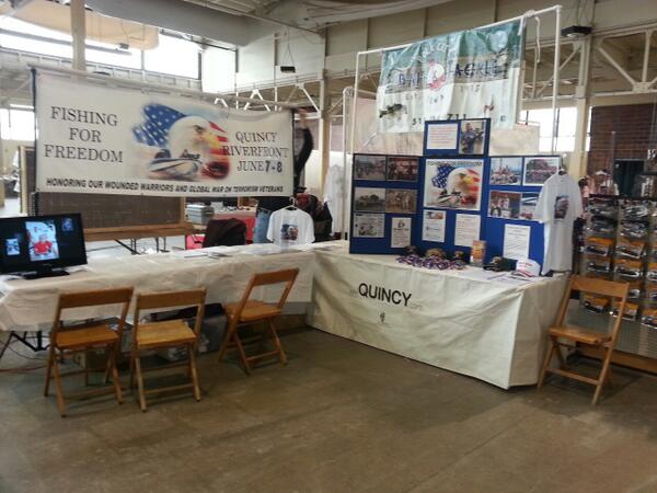 FishForFreedom's tweet image. Fishing For Freedom Quincy, IL is set up at the Mid-Iowa Bass Masters Swap Meet and Boat Show in Des Moines, IA.