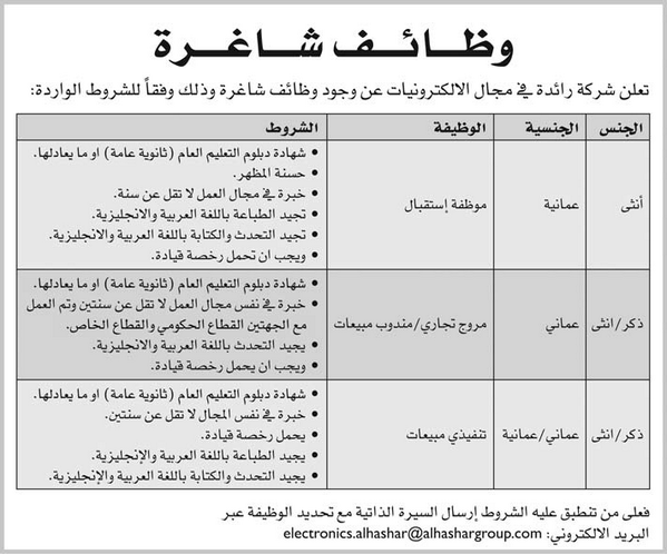 وظائف شركة رائدة في مجال الالكترونيات BhGzqpjCUAAS-qV