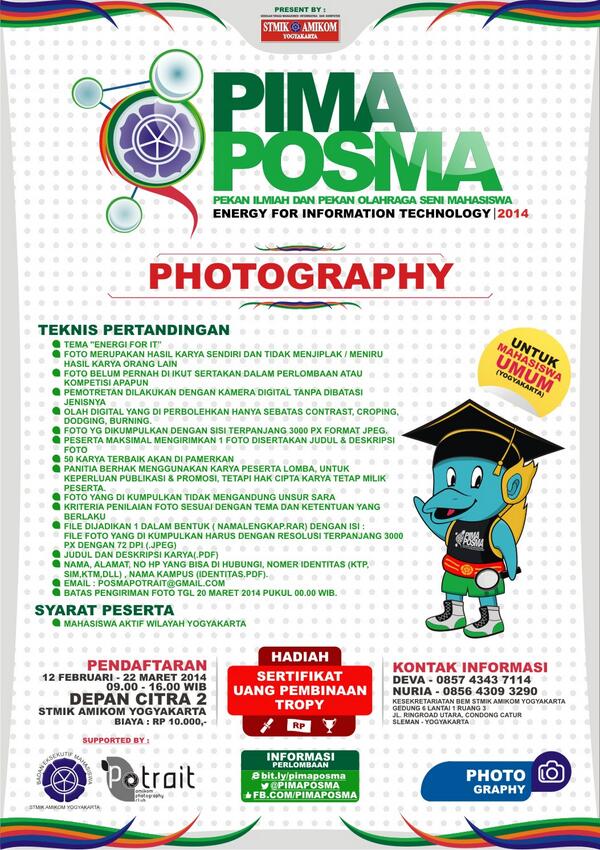 PHOTOGRAPHY | UMUM | By. <a href="/Potrait_Amikom/">POTRAIT AMIKOM</a> | 16 Feb - 22 Mar | 10K | bit.ly/pimaposma | #PIMAPOSMA2014