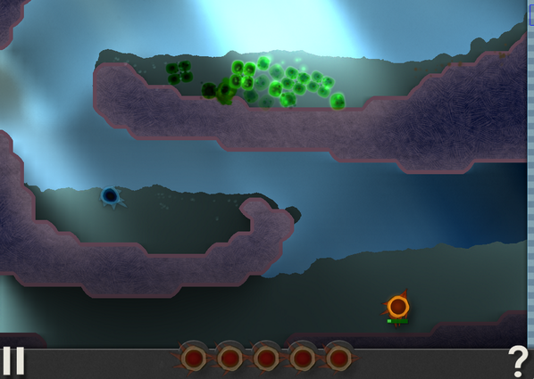 Here’s a level with a 2-step food chain, lots of delicious green cyanobacteria to munch up. #screenshotsaturday