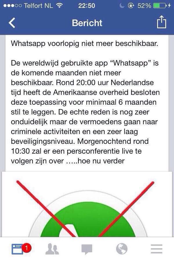 Doei whatsapp..