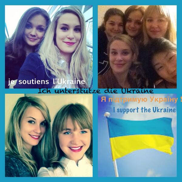Mes côlloc mes amies mes petites sœurs Ukrainiennes. Le pays est en danger. Je soutiens l'Ukraine!#solidarity