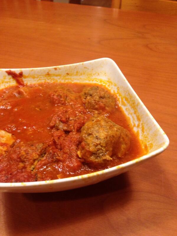 Forgotten Perrone sauce and meatballs found in the freezer. #100happydays
