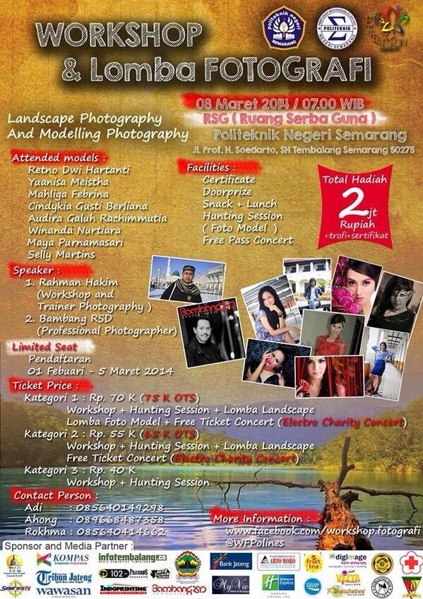 MAKIBUCOFFEE's tweet image. WORKSHOP &amp;amp; LOMBA FOTOGRAFI | 8-Mar-2014 at RSG Polines | PRESALE till 5-Mar-2014 | Info: @WFPolines #EFFECTION