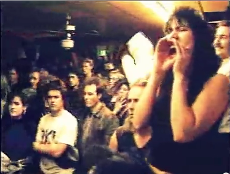 FatMike_of_NOFX's tweet photo. Fuck yeah it is! RT @joe_plunkett1:  Is this you and Jello Biafra at the Covered Wagon 1988 - GG Allin show ?? http://t.co/7bsJ3DOH2v