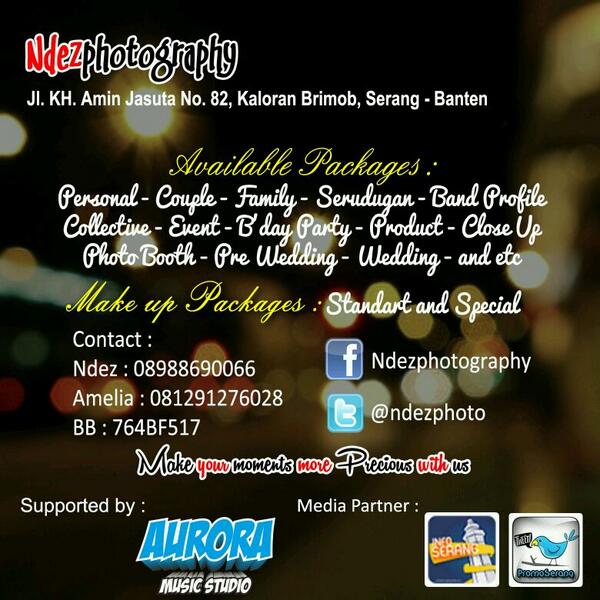 Via <a href="/ndezphoto/">BIMASENA VISUAL</a>: Bantu promo min, Photo studio &amp; Hunting. 📱08988690066. Pin : 764BF517. "