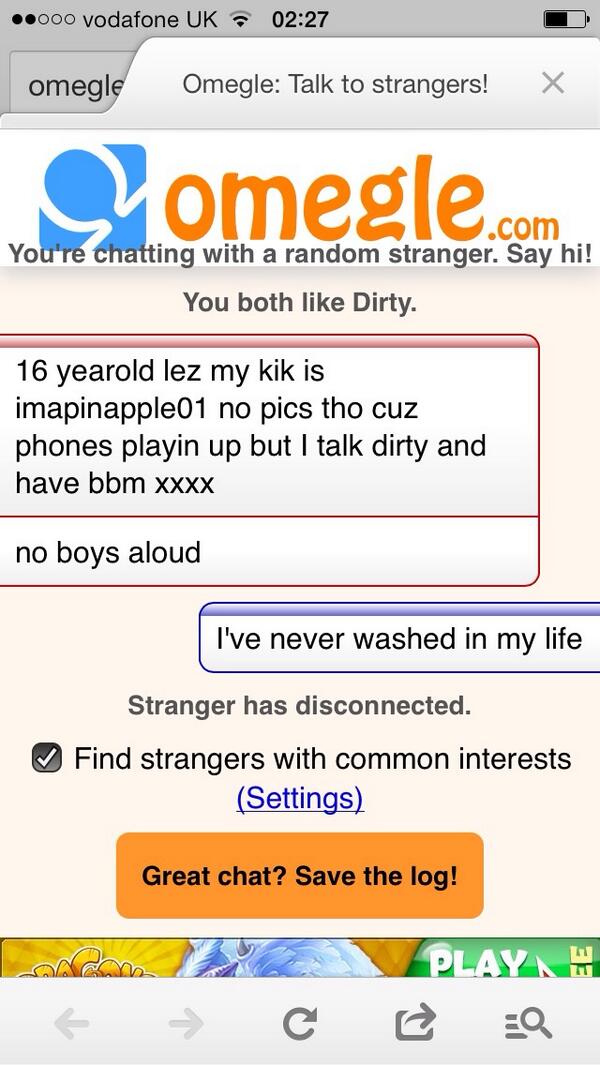 Version of omegle dirty Talk with
