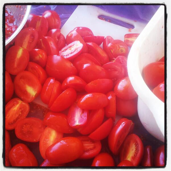 flavourlogic's tweet image. Annual passata day in full swing  #summer #backyardkitchen