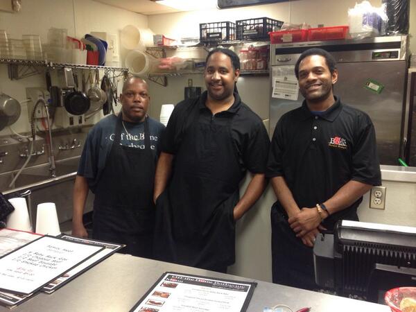 MsHeatherTyson's tweet image. @MsHeatherTyson: And we owe it all to these guys. They are the best! Thank you, @offthebone! #Dallas #BBQ