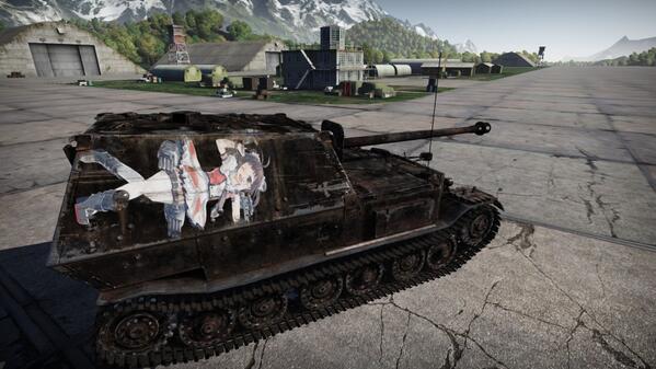 鯖煮犬 A Twitter War Thunder陸軍cbtでユーザースキンを作成 那珂ちゃん痛戦車だよ Warthunder Http T Co Pn8b9jkjcf Twitter