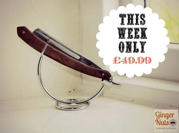 GNshaving's tweet image. LAST DAY TO GET THIS AT JUST £49.99 
gingernutsshaving.com/product/custom… #StraightRazor #Awesome #Sale #Bargain #Shave #WetSahve