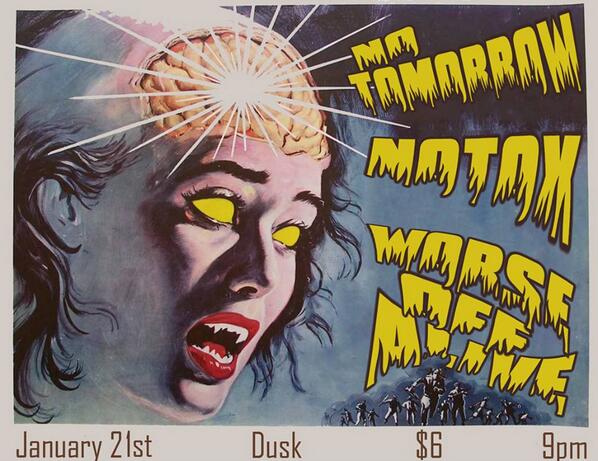 NotoxPunk's tweet image. NO TOMORROW | NOTOX | WORSE OFF ALIVE 1.21.14
facebook.com/events/1374722…