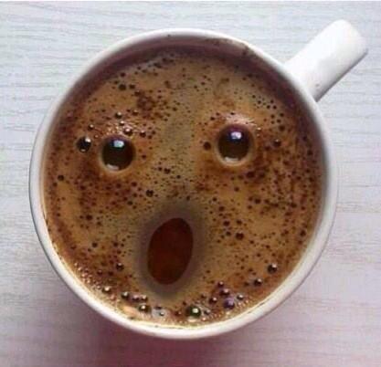 Even my coffee thinks I don't look great today...