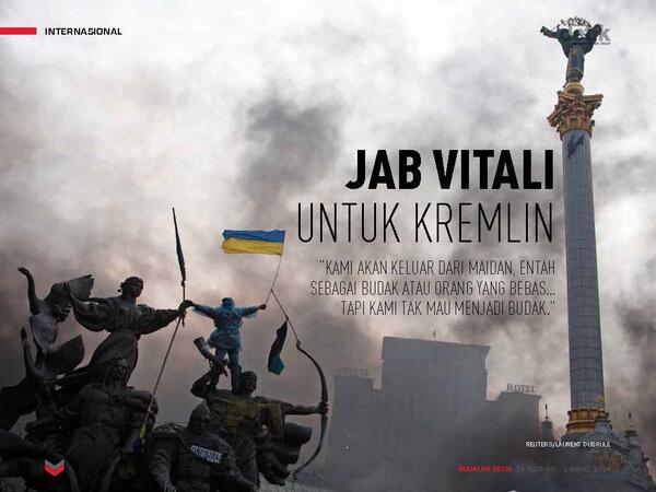 detikcom's tweet photo. Mereka ingin menenggelamkan Ukraina dalam kubangan darah http://t.co/iADnJrb6St  @majalah_detik http://t.co/giIdP6TOIF