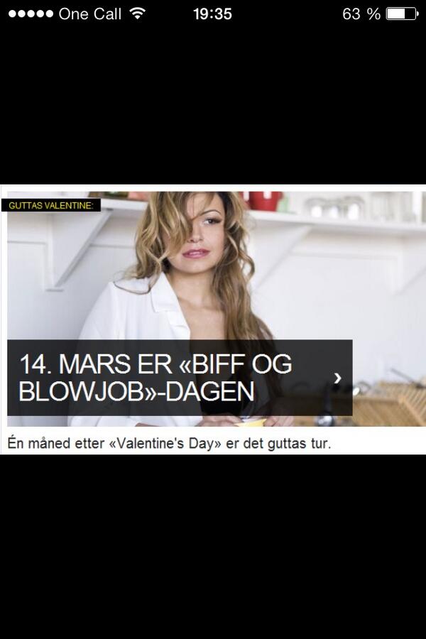 Når er biff og en BJ dag