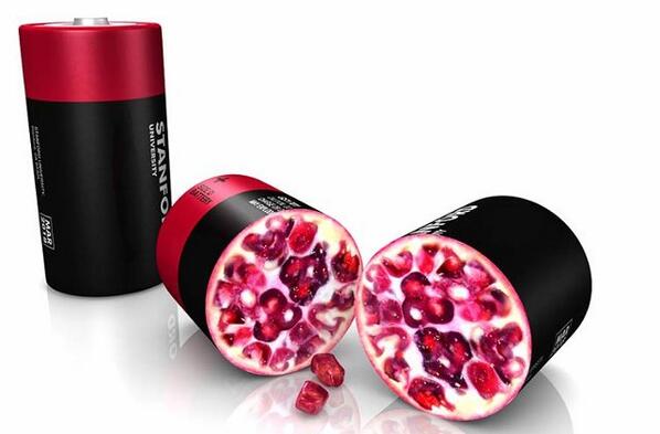 FastCoDesign's tweet image. This new super-battery was inspired by pomegranate. f-st.co/CrheghU