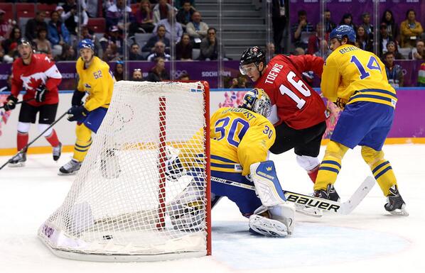 NHLBlackhawks's tweet image. 20 minutes down, Canada leads Sweden, 1-0. And this happened... #CANvSWE