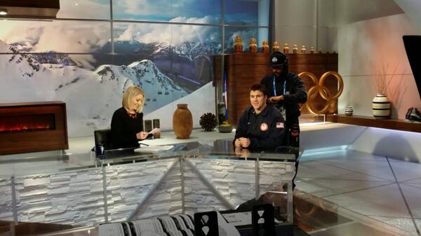 RT <a href="/usahockey/">USA Hockey</a>: USA hockey captain Zach Parise on NBC set for interview w Rebecca Lowe today. Class act. #TeamUSA
