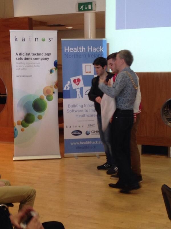 HealthHackEU's tweet image. Finally, team onYourBike wins the community award