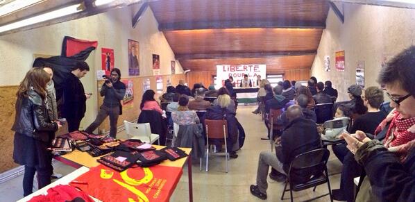 Plus de 40 personnes à la rencontre avec Mahmoud (jeune maire palestinien) organisée par <a href="/MJCF93/">JC SEINE ST DENIS</a>