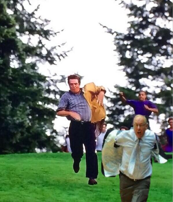 ShooterMcGavin's tweet photo. Luckily for Jim Boeheim, he escaped Larson's wrath... http://t.co/CZvOqKUNye