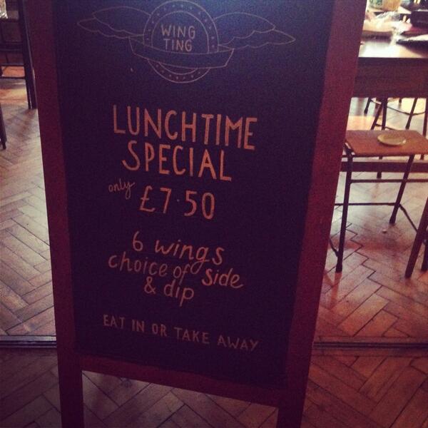 WingTingLondon's tweet image. Were open for lunch tomorrow come get your wingting on! #wingting