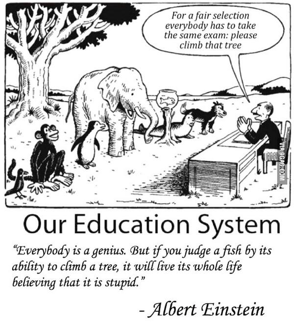 9GAG's tweet photo. Our education system http://t.co/zVQT5pnz1m http://t.co/OJlViaFJQa