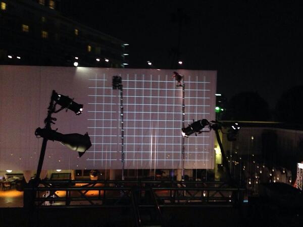Pixelwerks's tweet photo. Wedding projection Beverly Wilshire http://t.co/S5WKzBW48E