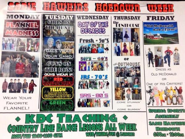 BashaBears2014's tweet photo. ATTN Bears! Sadie's is this Friday so show your spirit and dress accordingly! http://t.co/D8alKQiFSI