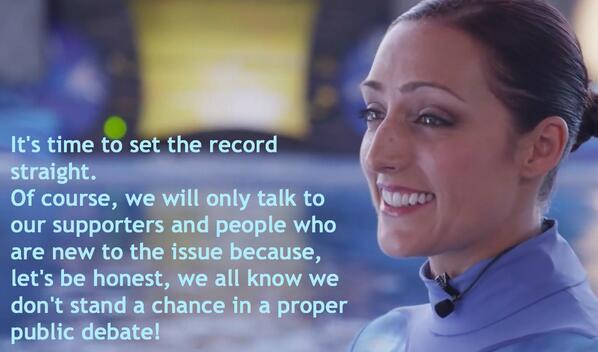 BlackfishGirl's tweet photo. What #SeaWorld promoted tweets really translate to. #Blackfish http://t.co/m7RjnwYret