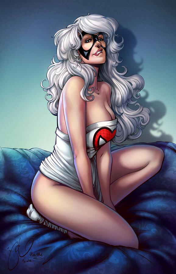 BlackCat_Marvel's tweet photo. #SeductiveSunday "Dang, I should've gotten me a bigger shirt," *Pouts* http://t.co/C5MAvzu9qn