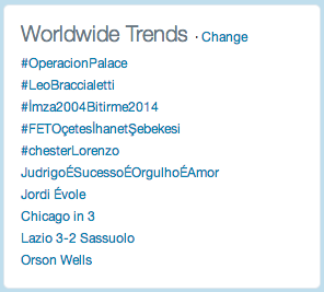 pascualaparicio's tweet photo. 3 de 10, y 1º en TT mundial, lección de como generar impacto by @jordievole con #OperacionPalace http://t.co/2q94e1jbkc