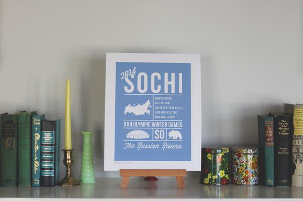 EveryBlogTitle's tweet image. New in the store. Special $10 #Sochi2014 Print celebrating the #ClosingCeremony #Olympics.  geo-graphical.com