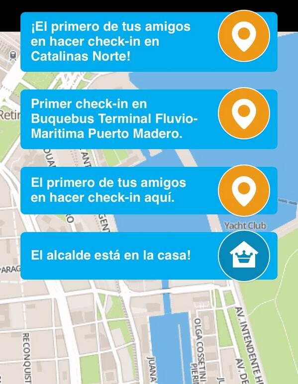 ¡El primero de mis amigos en hacer check-in en Catalinas Norte! Genial. 4sq.com/1hmHR6y