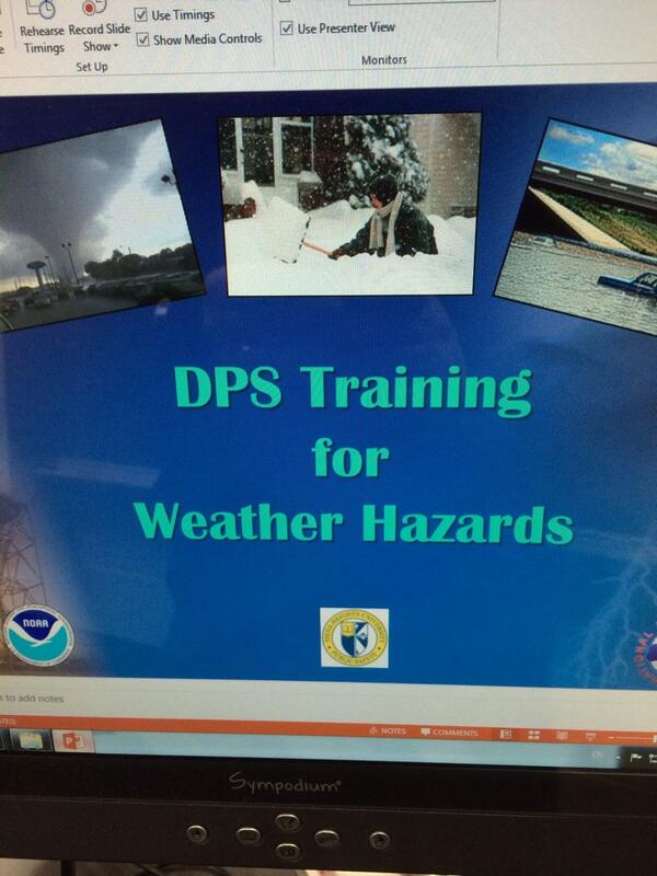 shualerts's tweet photo. Provided our Public Safety team with severe weather training today! #beaforce #wrn #stormready #KeepSHUsafe http://t.co/itsnlAa2et