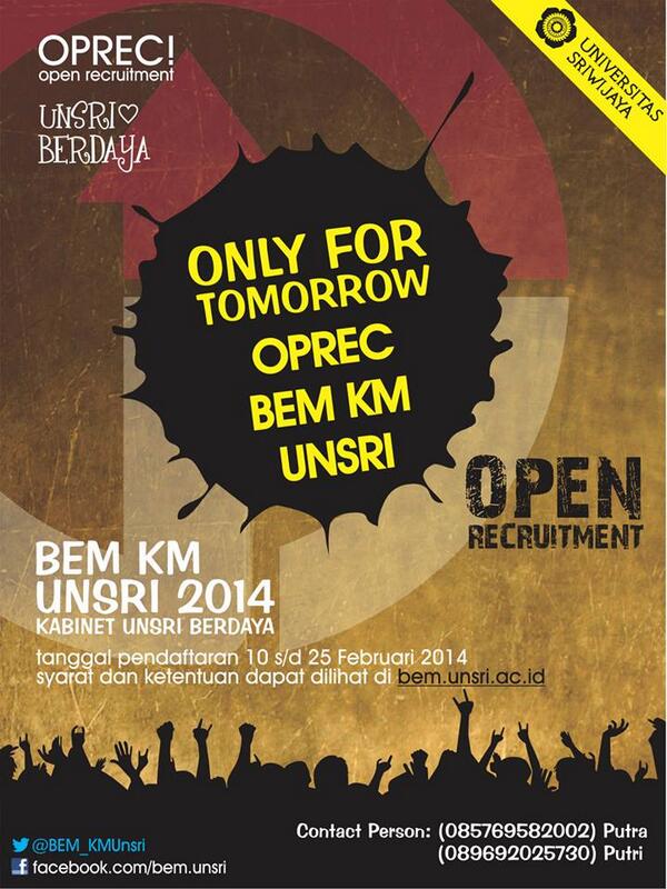 bemkmunsri's tweet photo. Semangatt Pagiii sudah siap daftar OPREC @BEM_KMUnsri ?? klik http://t.co/XHD4fZDLoG http://t.co/tF2vdkN7p8