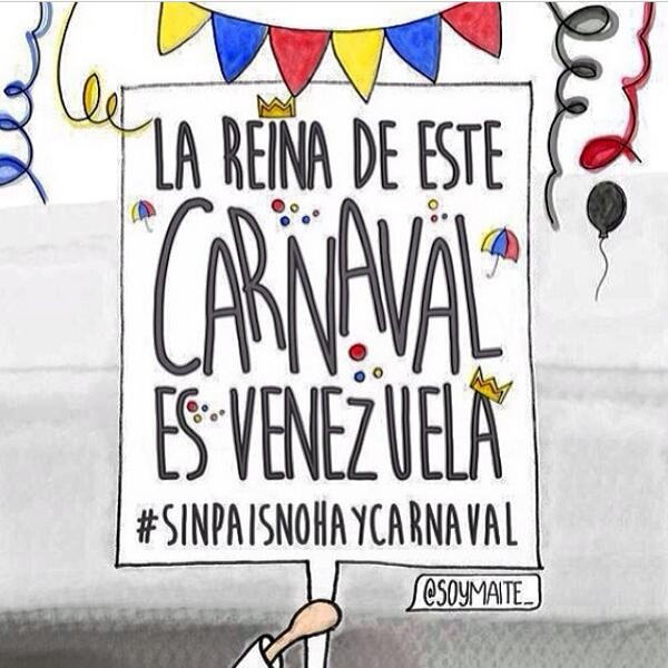 “@winialvarez: #VENEZUELA REINA VITALICIA #ReinaDelCarnaval #VenezuelaLibre #SOSVenezuela ”