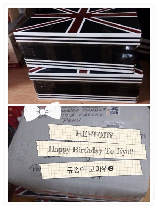 _kyustory's tweet photo. Happy Birthday To KYU! 오늘은 규종이의 생일이예요! 행복하고 즐거운 생일을 보내길 바라며 히토에서도 규종이 생일선물을 준비해 전달했습니다:) 생일축하해, 규종아♥︎ http://t.co/53AtmOOCi0