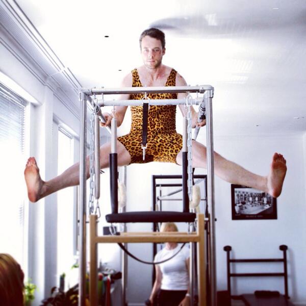 hamishandandy's tweet photo. Can't tell you who won between Hame and Pilates but can definitely tell you fashion lost. #HappyHour3pm http://t.co/Z3s9bnsUUk