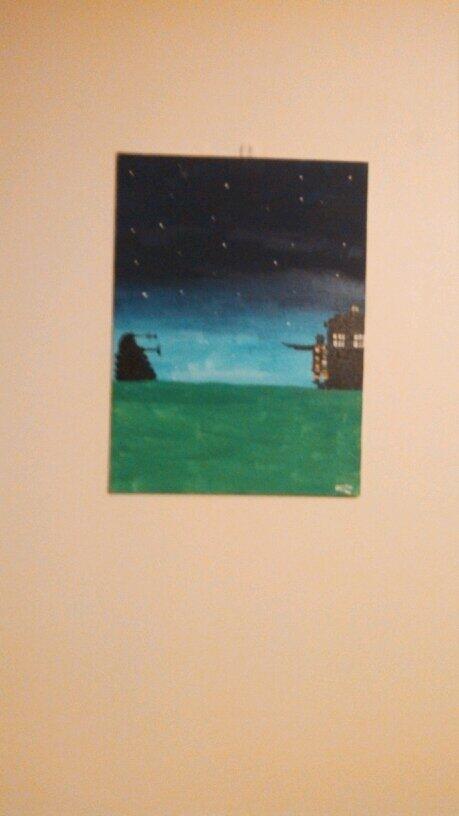 enderman52's tweet photo. @Cococat27 finally remembered to hang up the painting http://t.co/D3dHvFby2g