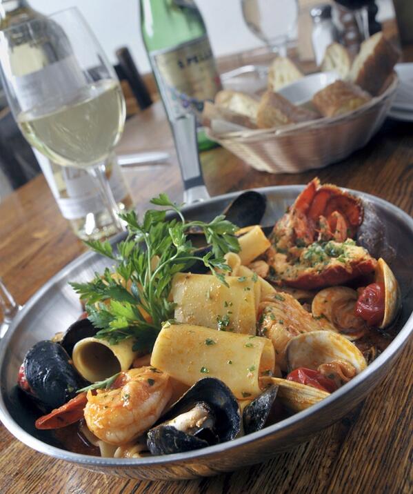 BostonFoodRules's tweet image. Paccheri frutti di mare from Trattoria il Panino in #Boston's historic North End!