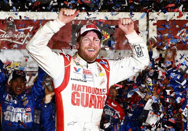 PURE JOY! 

Retweet to congratulate #DaleJr for winning the 2014 #DAYTONA500!