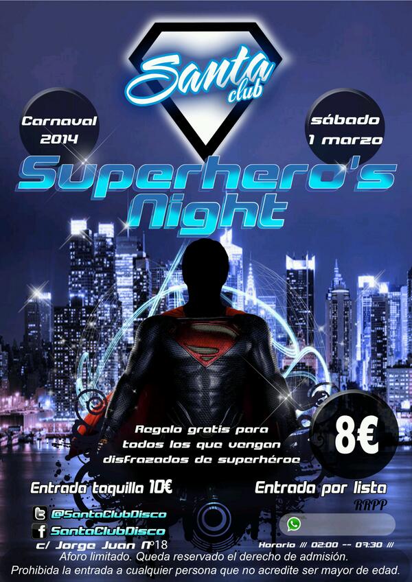 Este sábado la liamos en <a href="/santaclubdisco/">Santa Club Oficial</a>. Regalo para todos los superhéroes! Que no te lo cuenten.